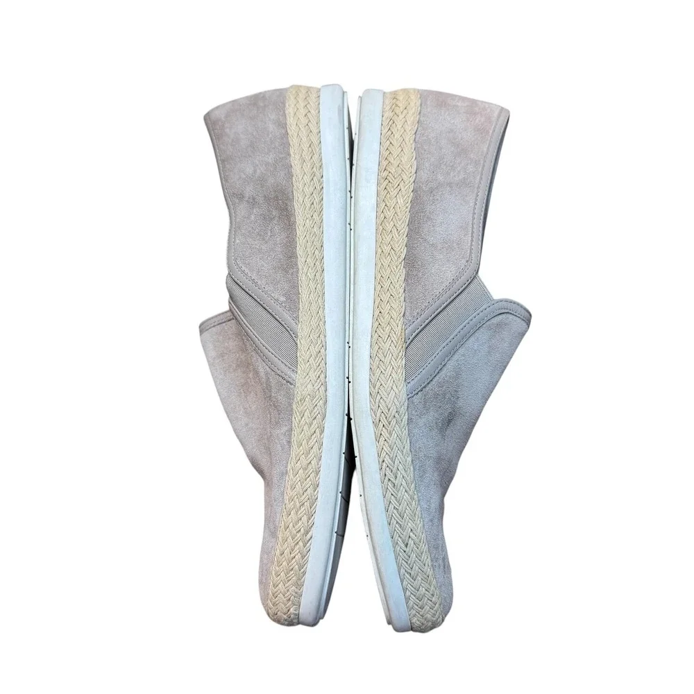 Vince Shoes Womens Size 8 Gray Suede‎ Espadrille Slip On Flats Casual Comfort